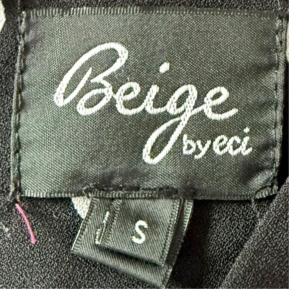 1990s Vintage Black White Polka Dot Jumpsuit Sz Small Sleeveless Wide Leg Belted - Picture 10 of 12